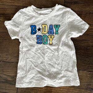 GAP White B-Day Boy Tee